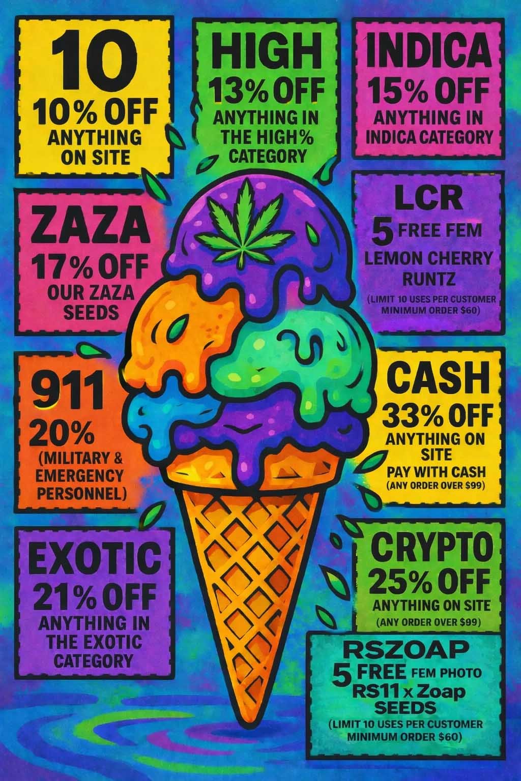 cannabis seeds coupons